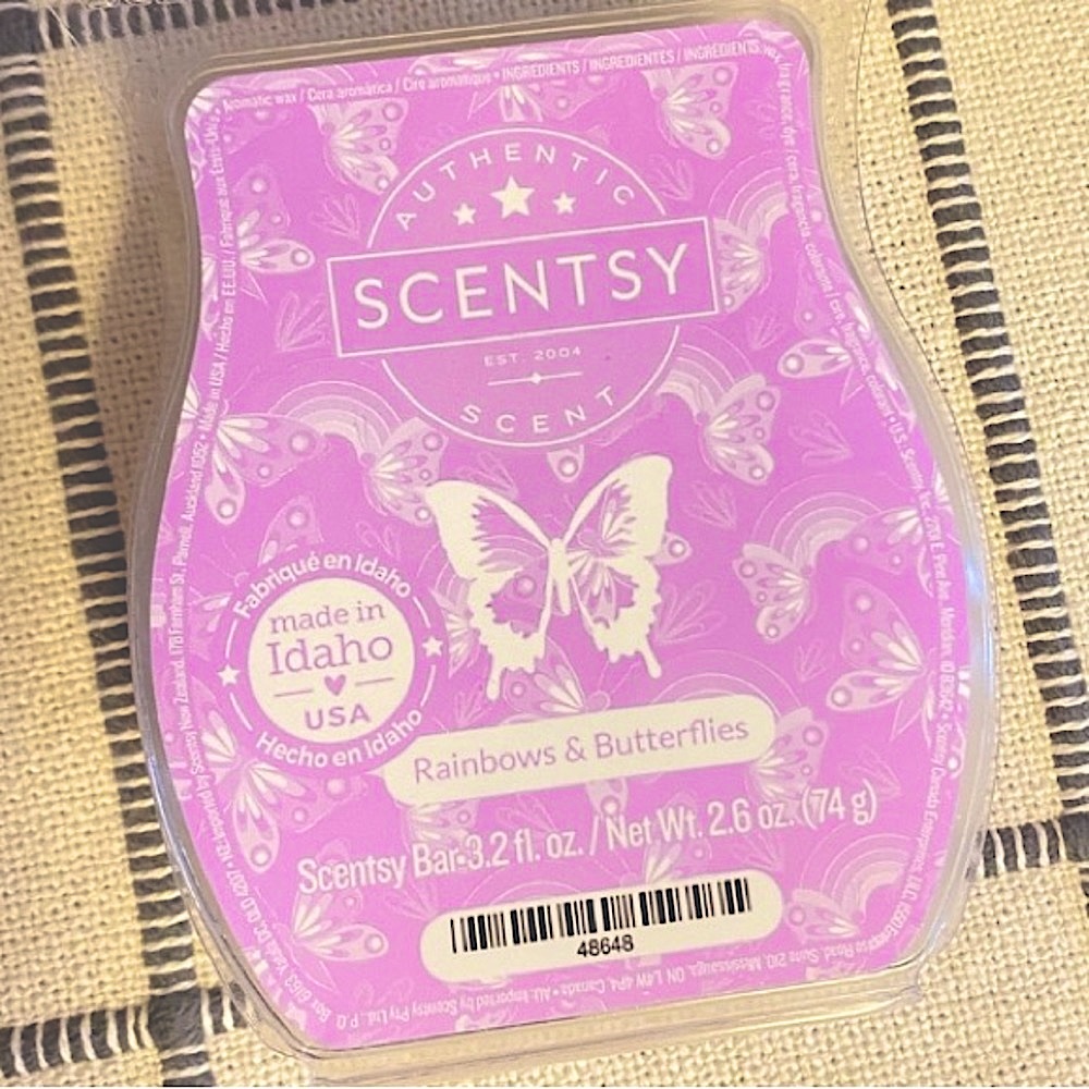 Rainbows + Butterflies Scentsy wax melt